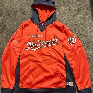 Red/Black/White Stitches Washington Nationals Hoodie